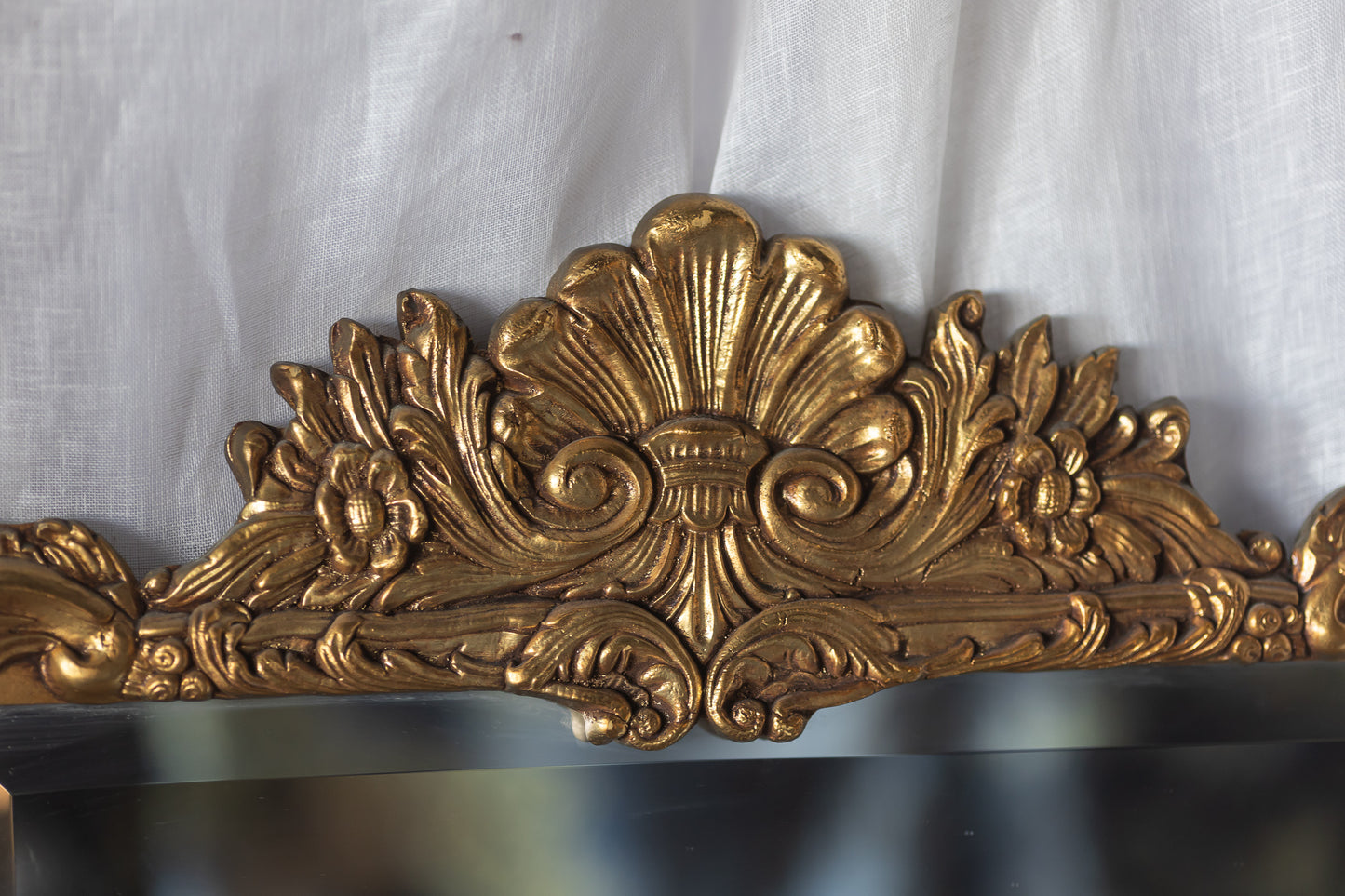 Louis XV Style Rococo Mirror with Beveled Edge