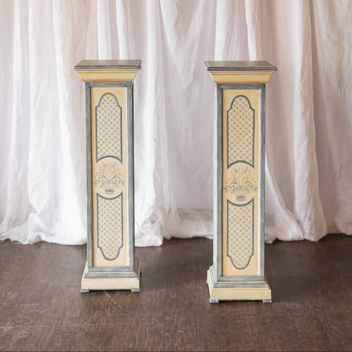 Pair of Painted Columns