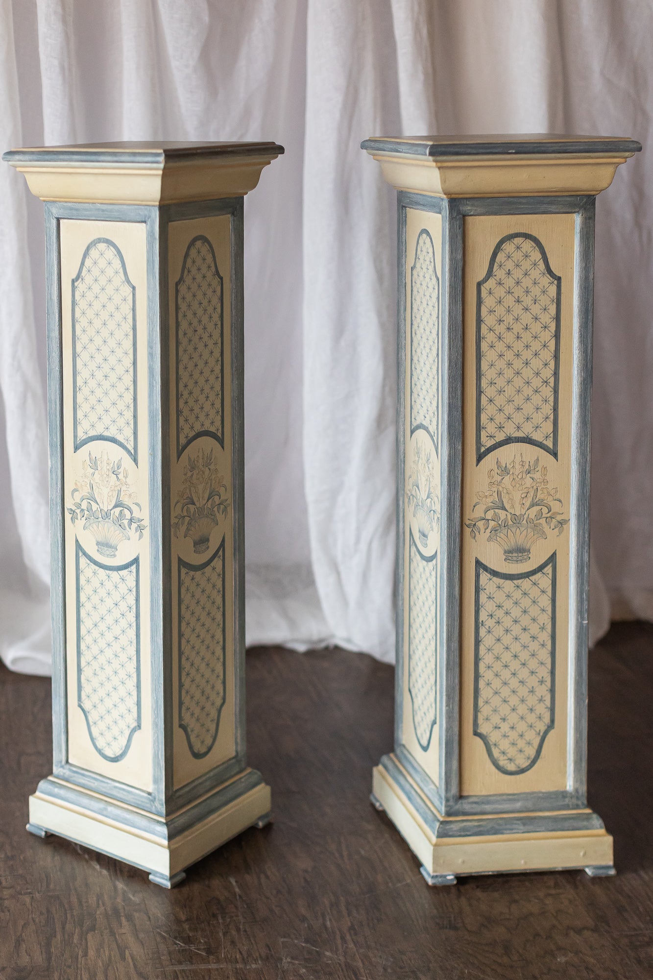 Pair of Painted Columns