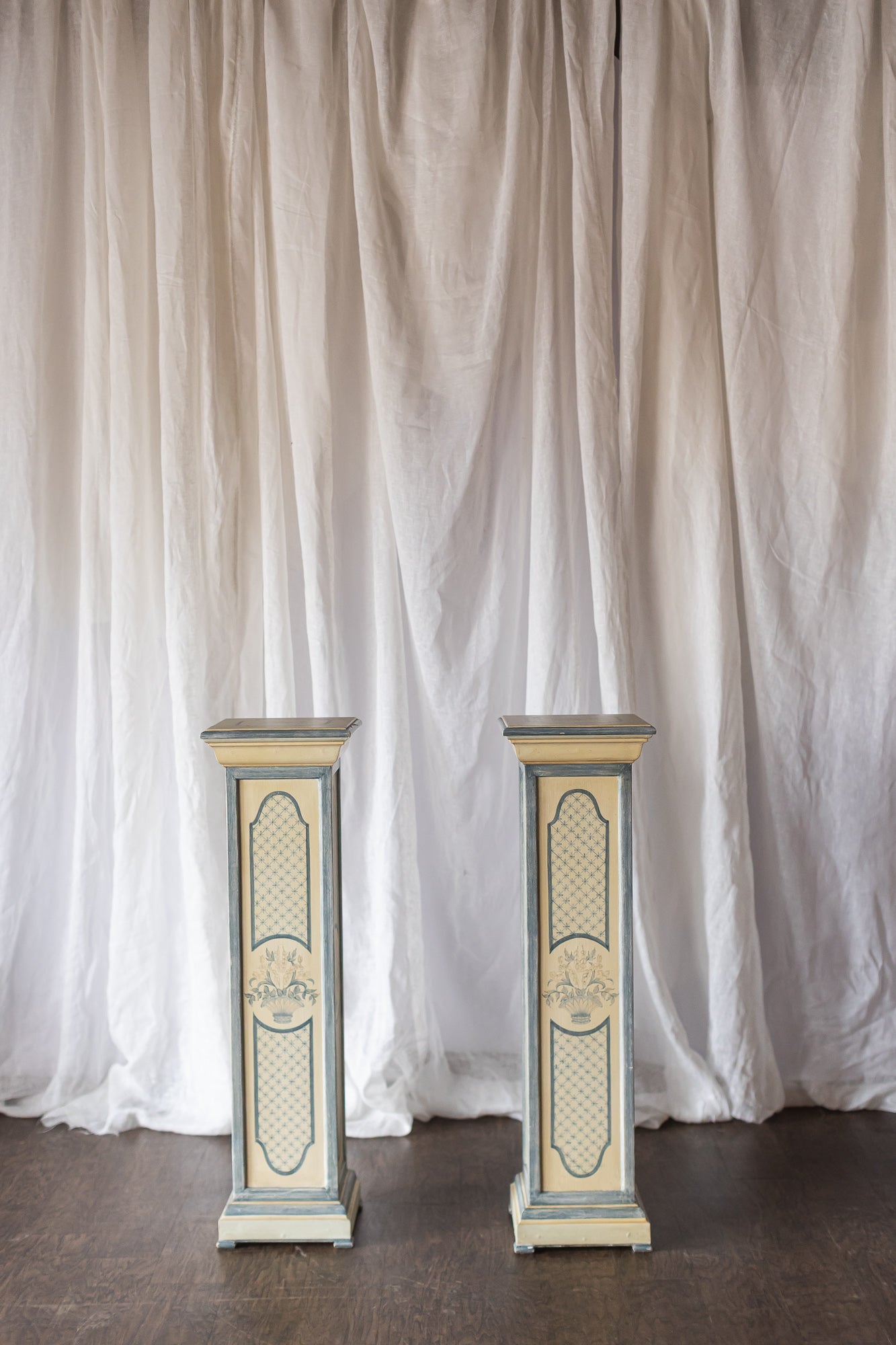 Pair of Painted Columns