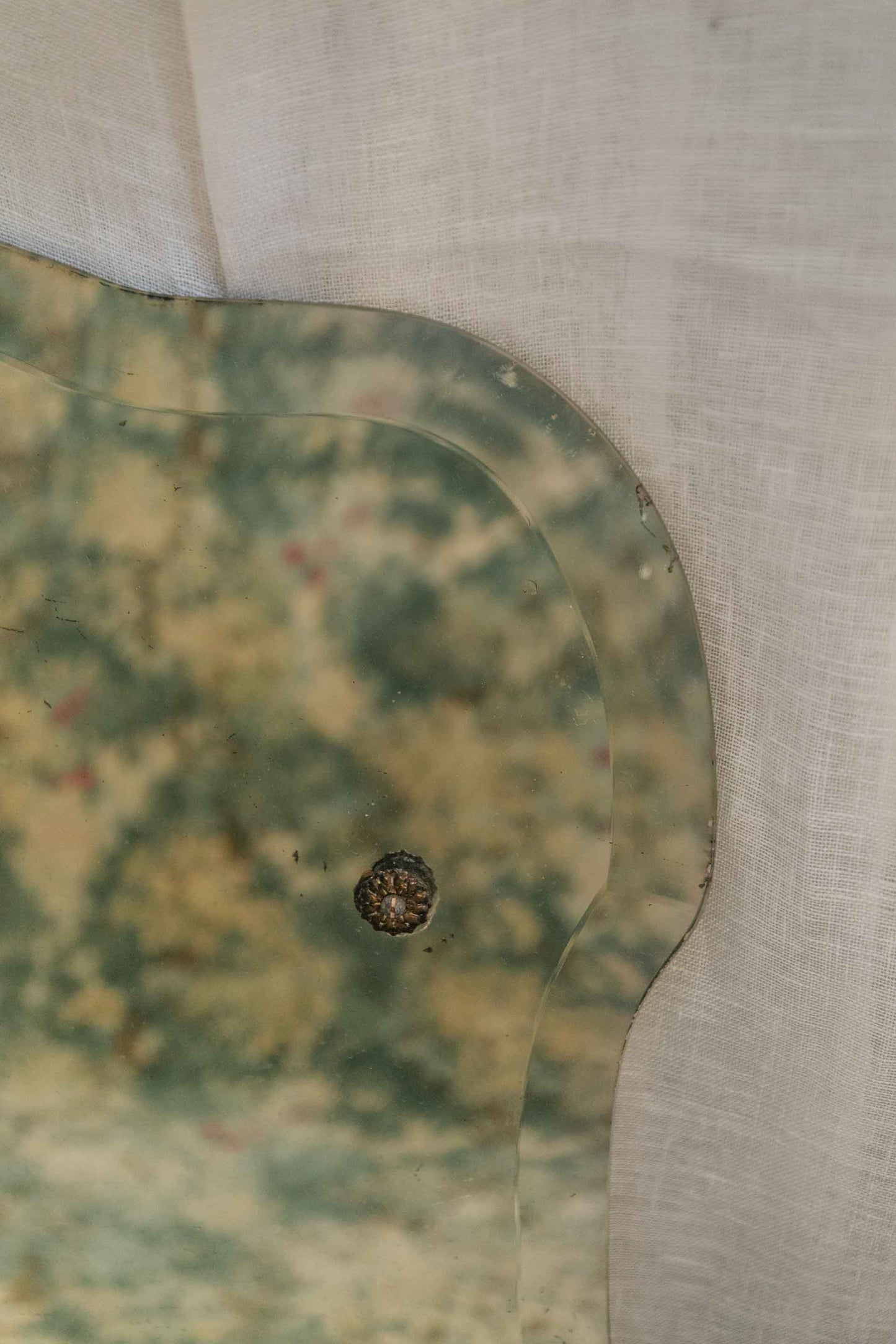 Unframed Shield Shape Mirror