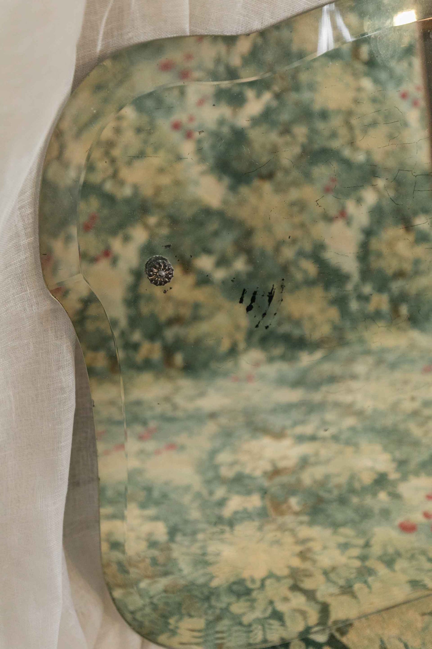 Unframed Shield Shape Mirror