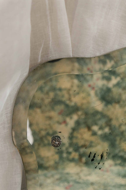 Unframed Shield Shape Mirror