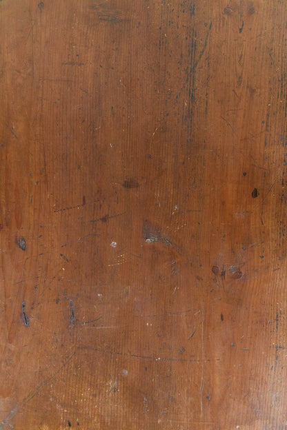 Antique Hand Painted Chest in Warm Ochre, Dated 1896