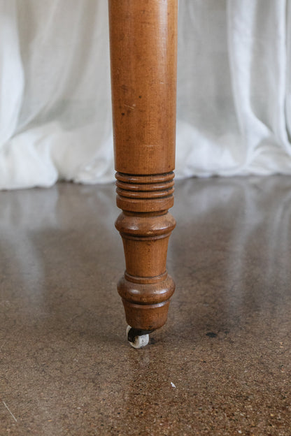 Oak Drop Leaf Table on Casters